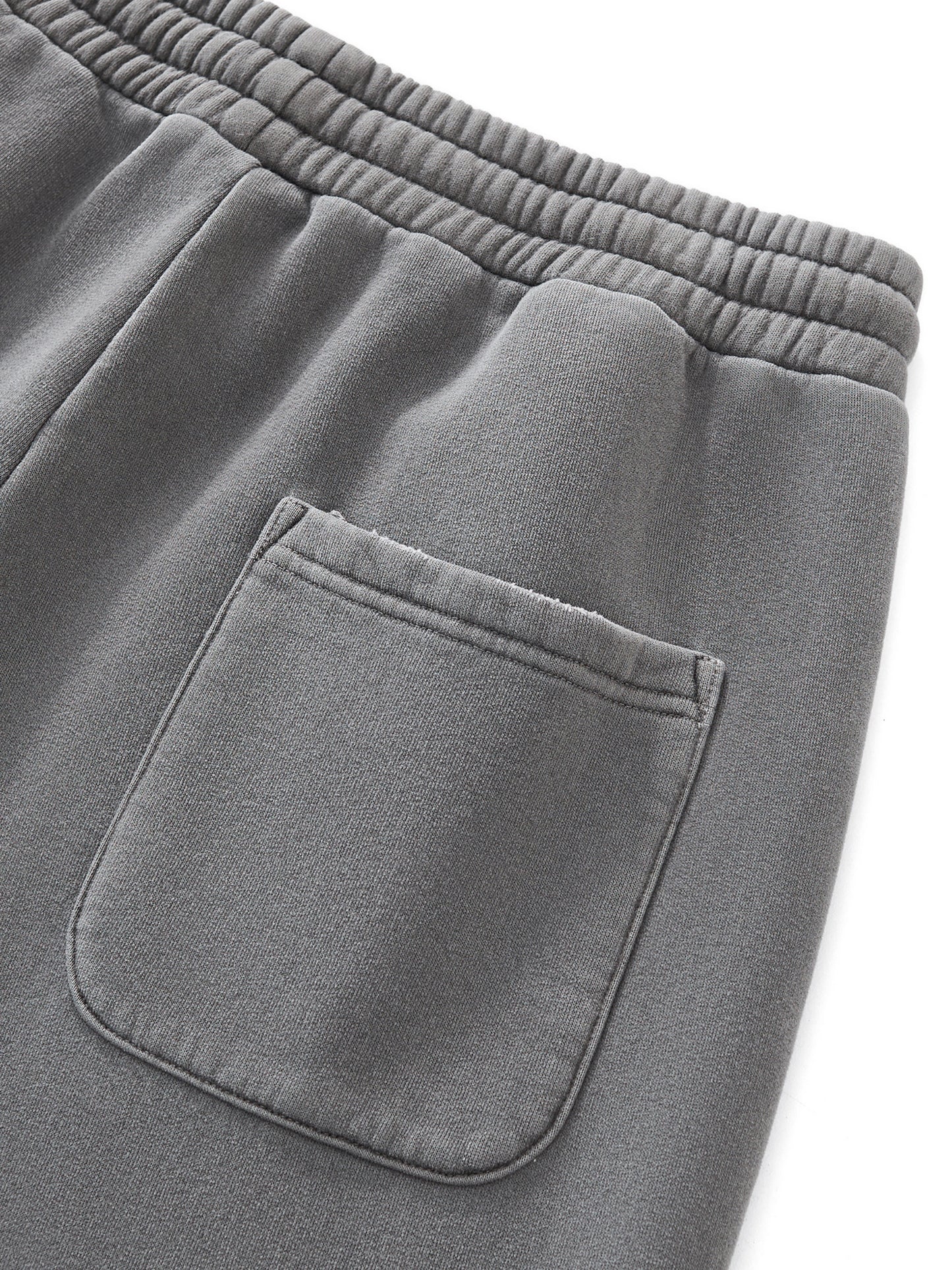 Frayed Enzyme Washed Fleece Sweatpants