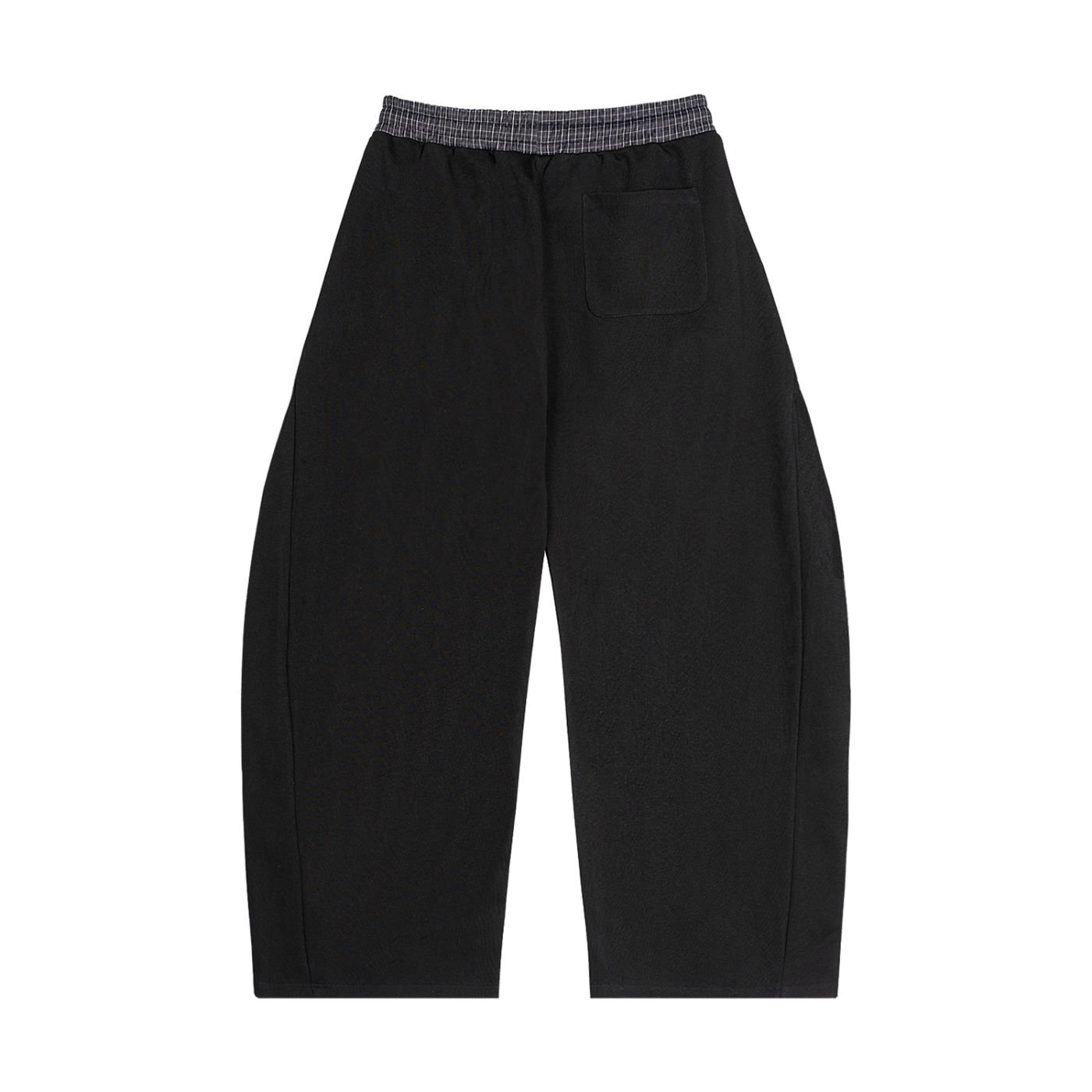 Tissui Plaid Waistband Barrel Sweatpants