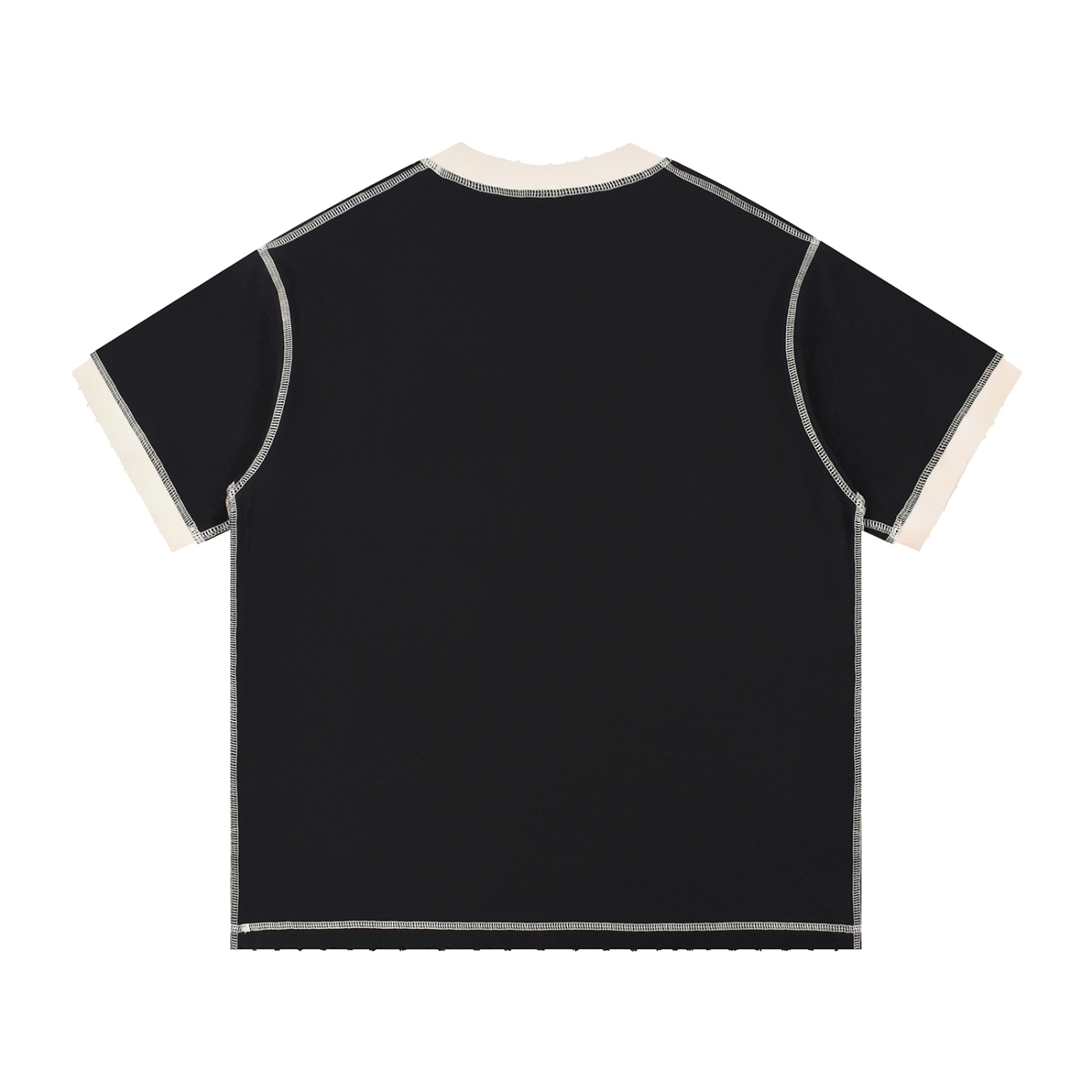 Tissui Blank Contrast-Stitched Cotton T-Shirt