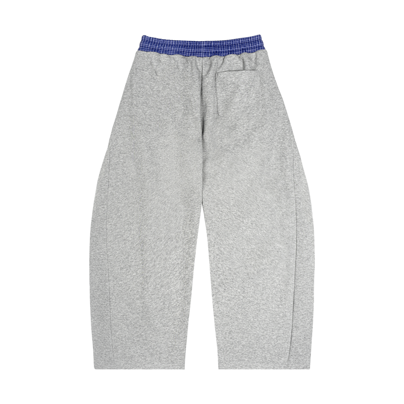 Tissui Plaid Waistband Barrel Sweatpants