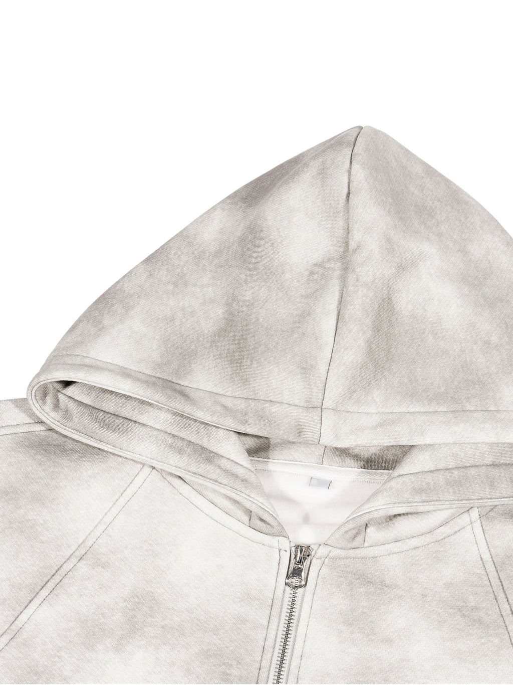 Tissui Washed Zip-Up Fleece Hoodie