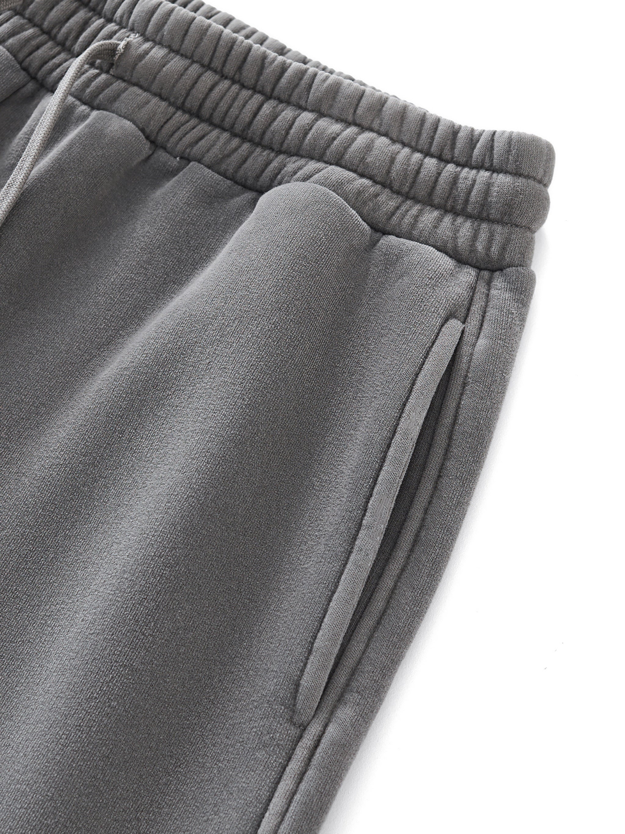 Frayed Enzyme Washed Fleece Sweatpants
