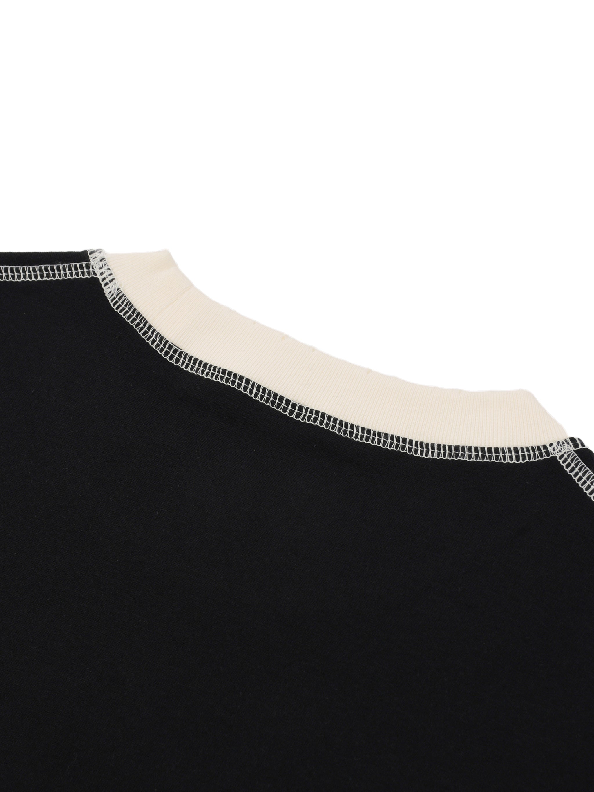 Tissui Blank Contrast-Stitched Cotton T-Shirt